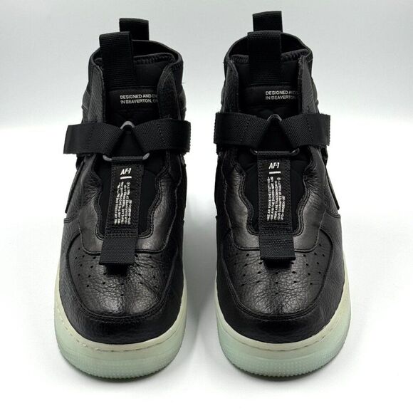 Nike Air Force 1 Mid Utility 'Black Half Blue' - Picture 2 of 10